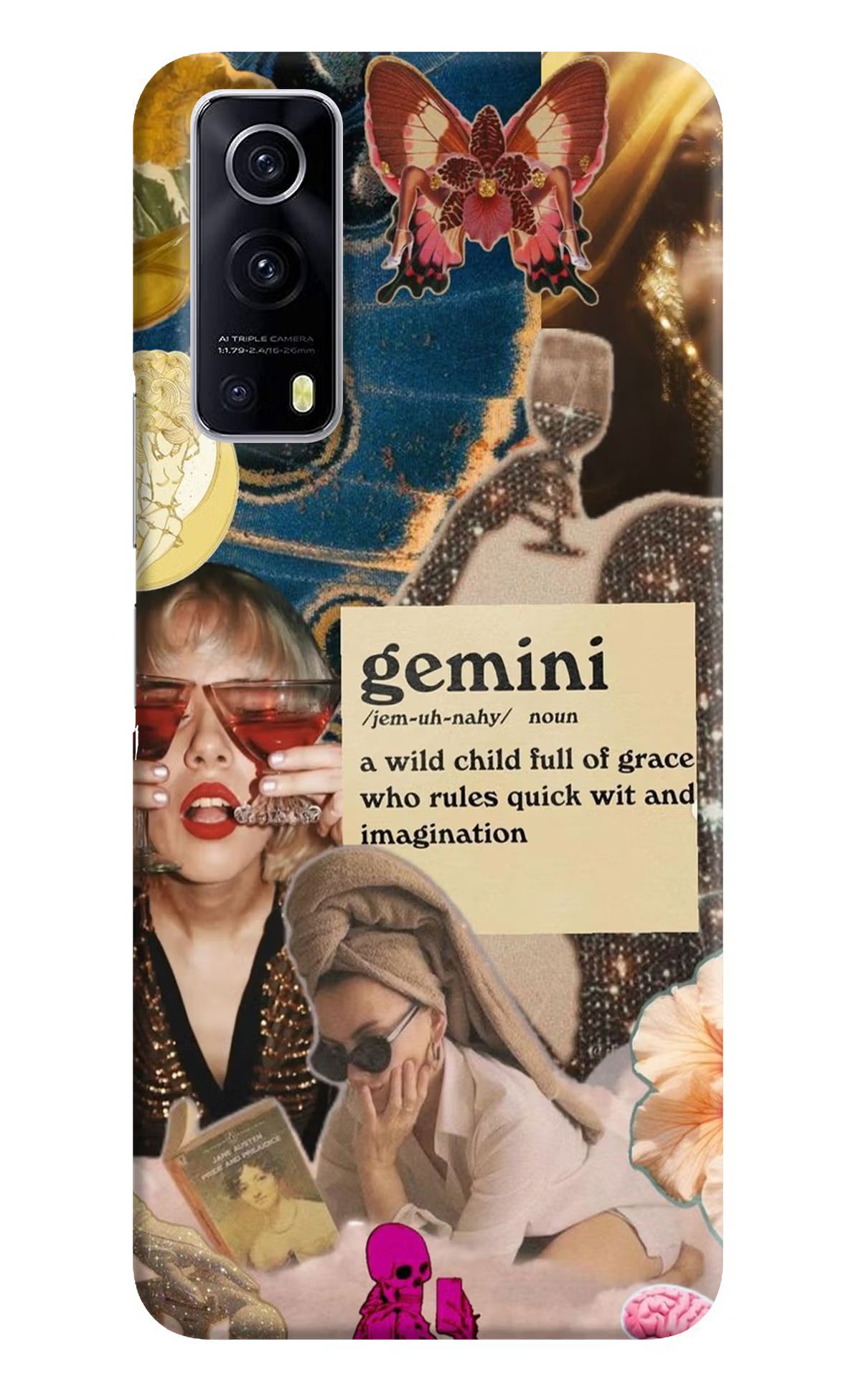 Gemini Zodiac iQOO Z3 5G Hard Case Back Cover by Casekaro