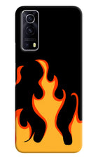 Fired Up – Black iQOO Z3 5G Hard Case Back Cover by Casekaro