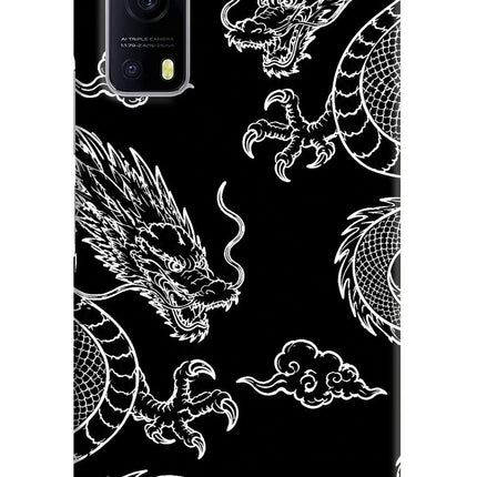 Twin Dragons iQOO Z3 5G Hard Case Back Cover by Casekaro