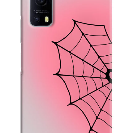 Pink Web iQOO Z3 5G Hard Case Back Cover by Casekaro