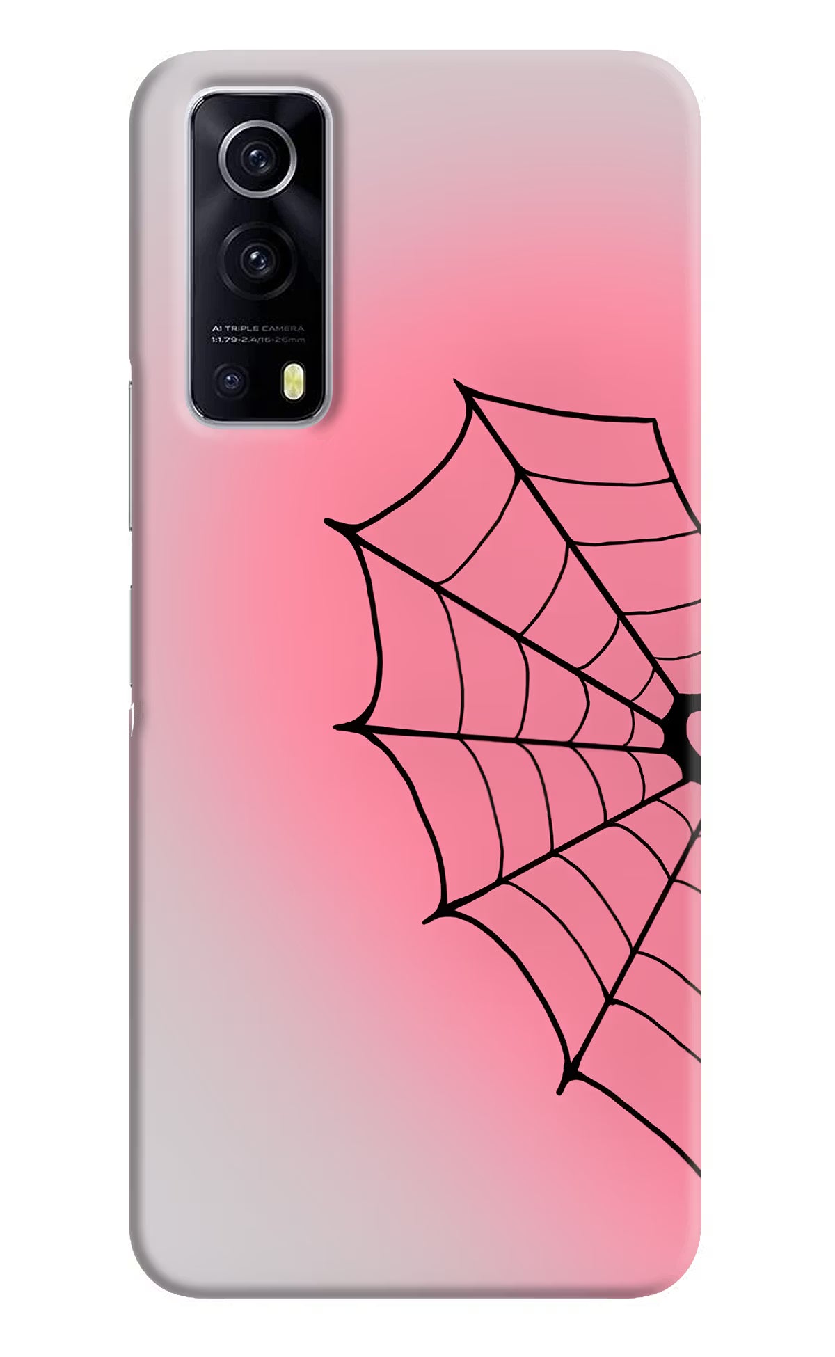 Pink Web iQOO Z3 5G Back Cover