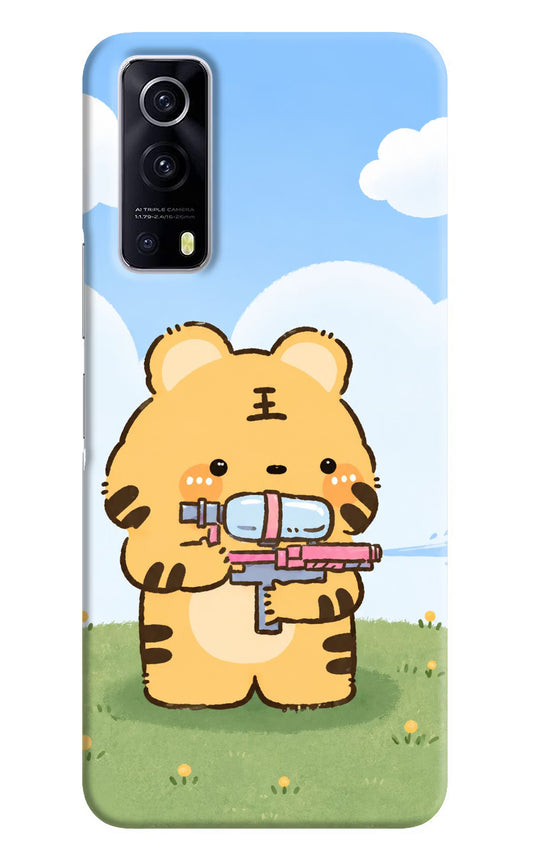 Tiger Treat iQOO Z3 5G Hard Case Back Cover by Casekaro