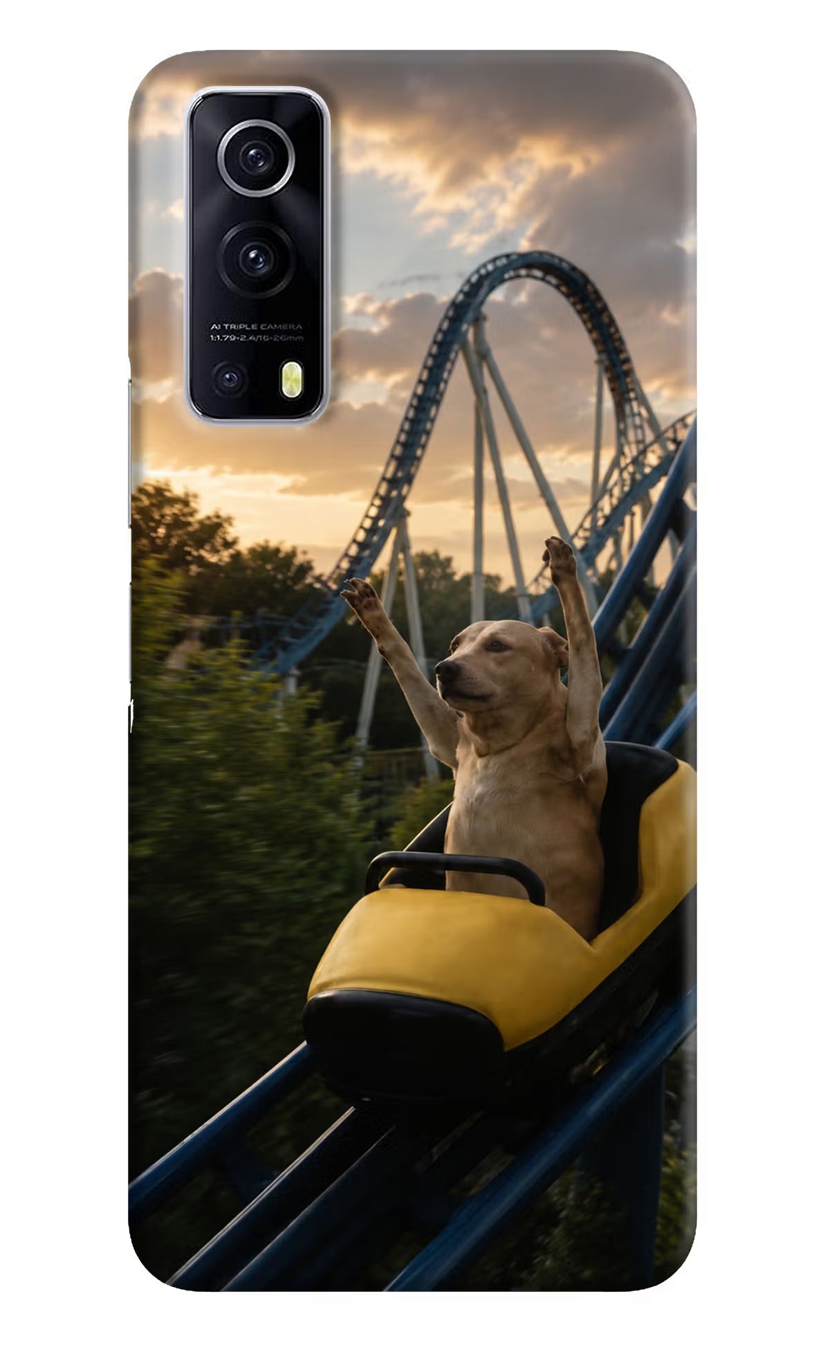 Rollercoaster Dog iQOO Z3 5G Back Cover
