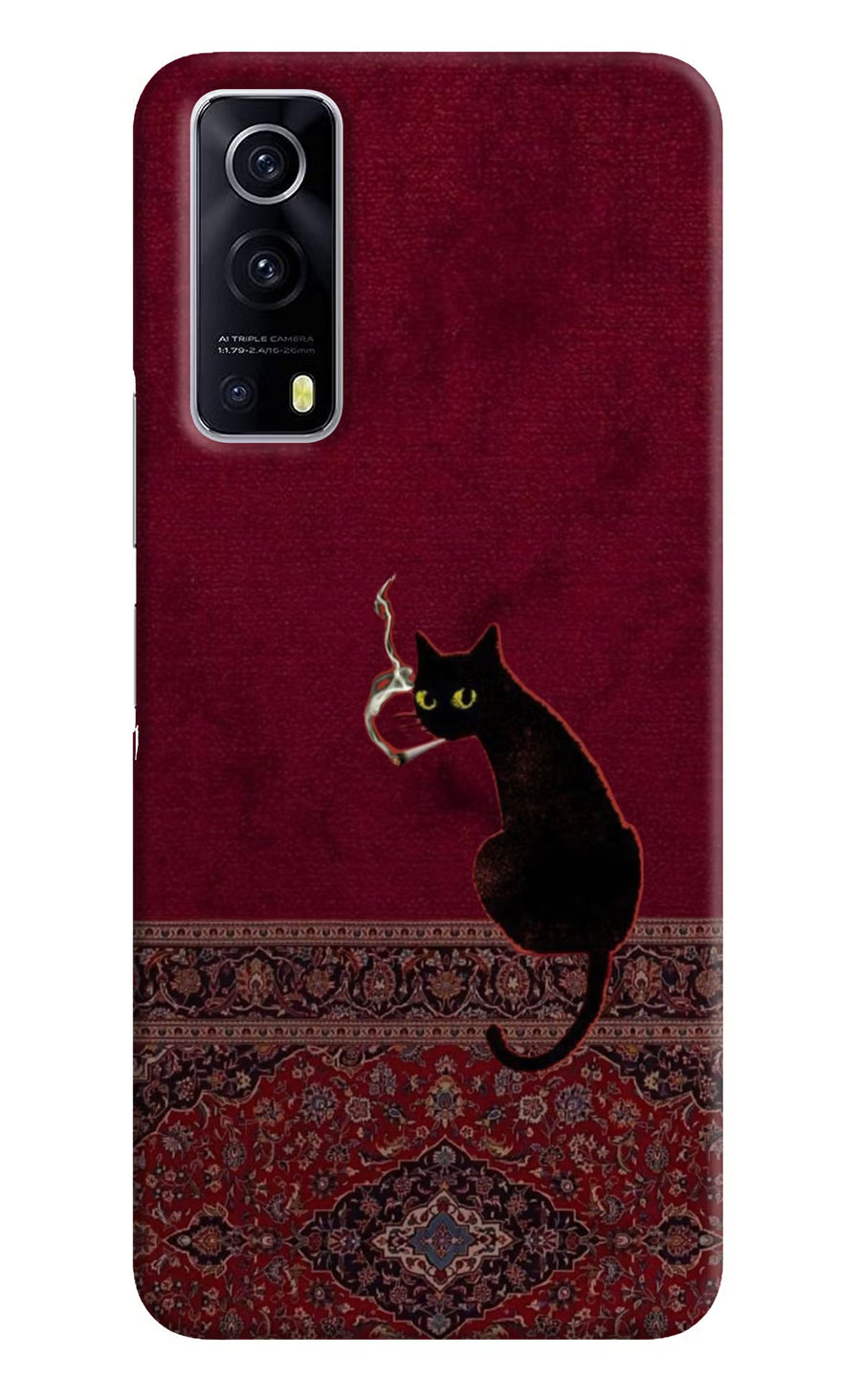 Midnight Cat iQOO Z3 5G Back Cover, Hard case