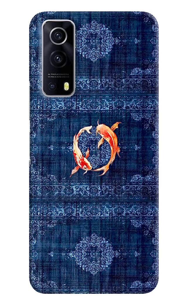 Koi Blue iQOO Z3 5G Hard Case Back Cover by Casekaro
