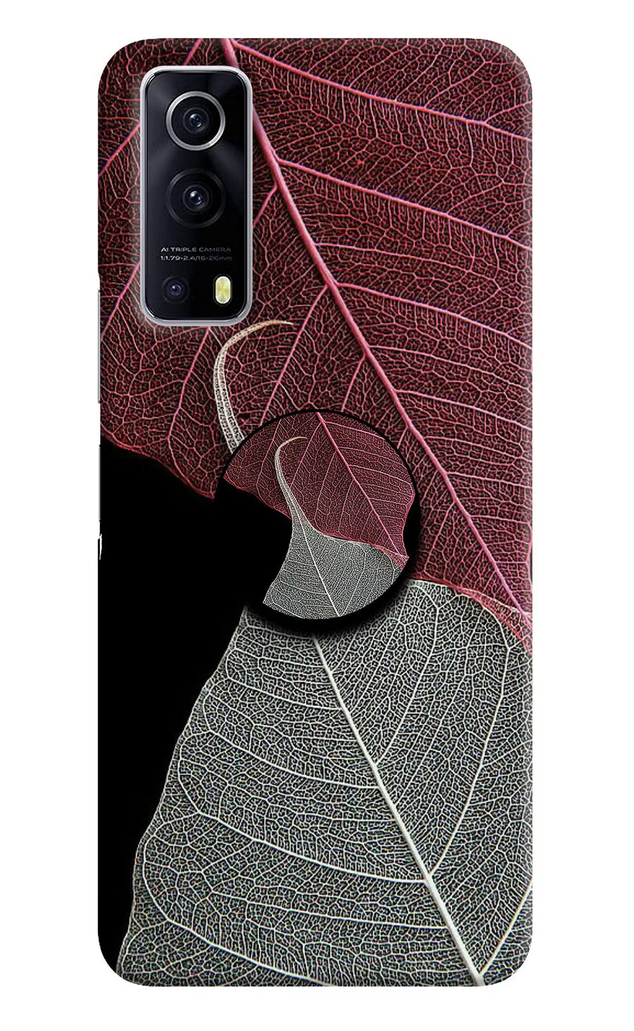 Leaf Pattern iQOO Z3 5G Pop Case, Hard case