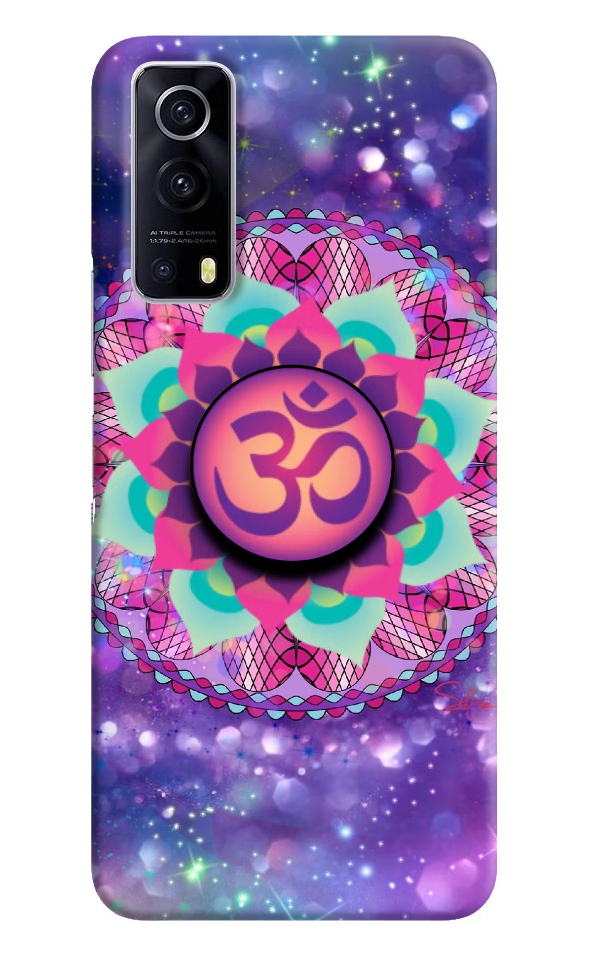 Om Purple iQOO Z3 5G Pop Case by Casekaro