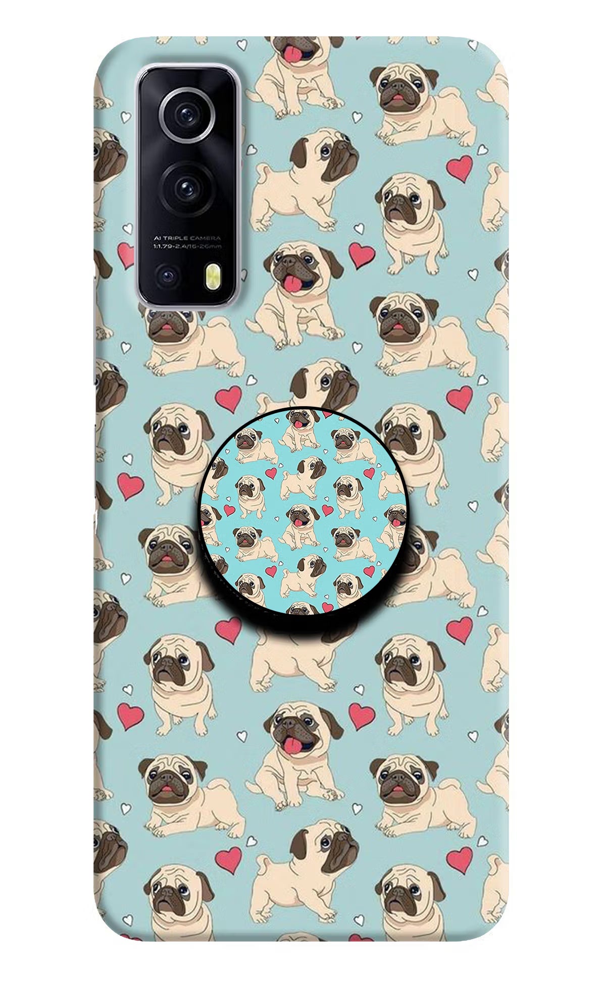 Pug Dog iQOO Z3 5G Pop Case by Casekaro