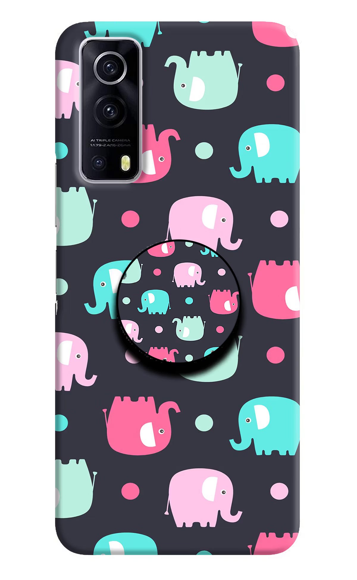 Baby Elephants iQOO Z3 5G Pop Case by Casekaro