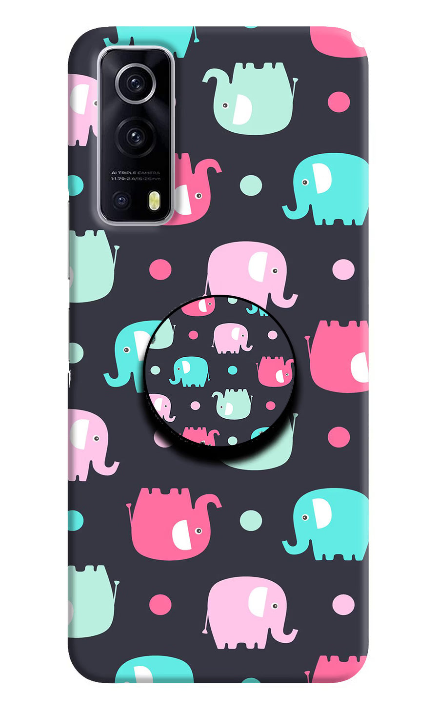 Baby Elephants iQOO Z3 5G Pop Case, Hard case