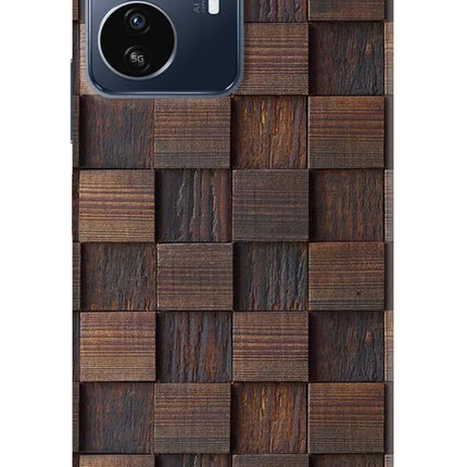 Wooden Cube Design IQOO Z6 Lite 5G Back Cover