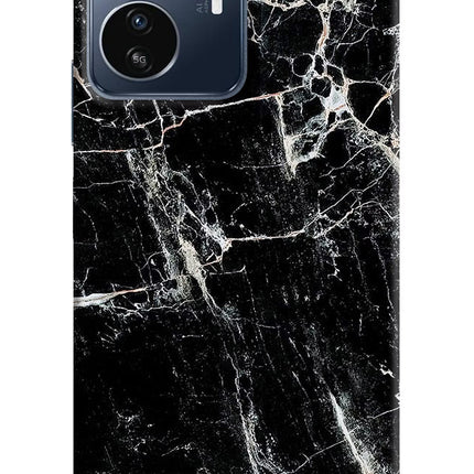 Black Marble Texture IQOO Z6 Lite 5G Back Cover