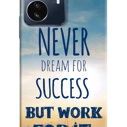 Never Dream For Success But Work For It IQOO Z6 Lite 5G Back Cover