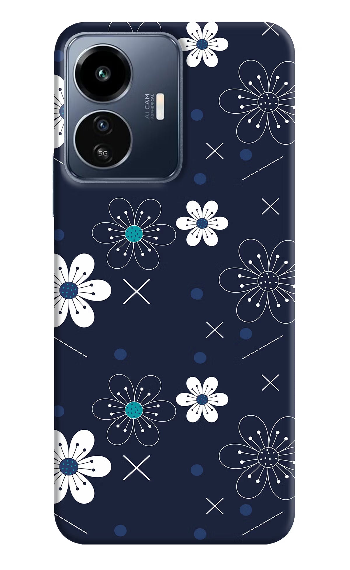 Flowers IQOO Z6 Lite 5G Back Cover