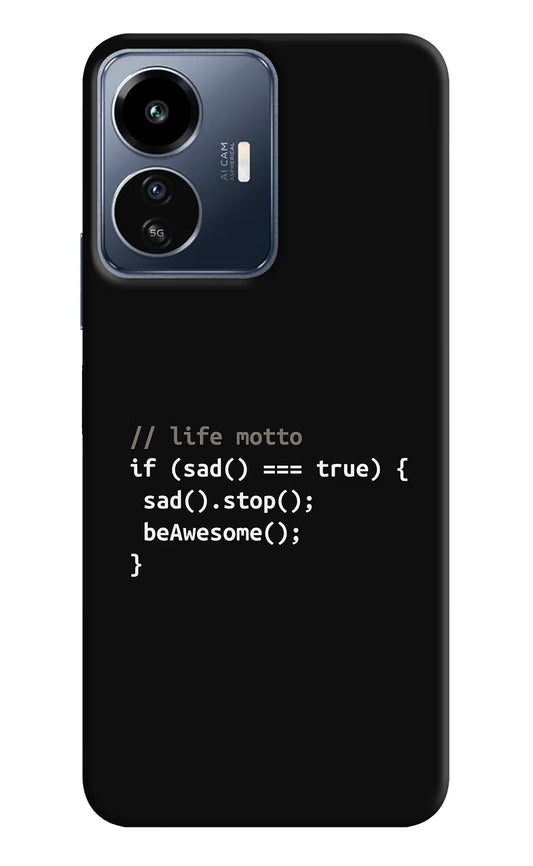 Life Motto Code IQOO Z6 Lite 5G Back Cover