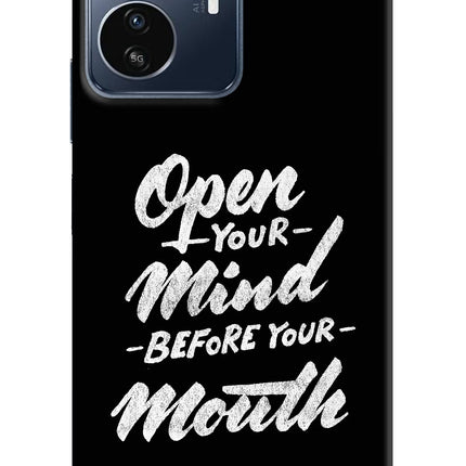 Open Your Mind Before Your Mouth IQOO Z6 Lite 5G Back Cover