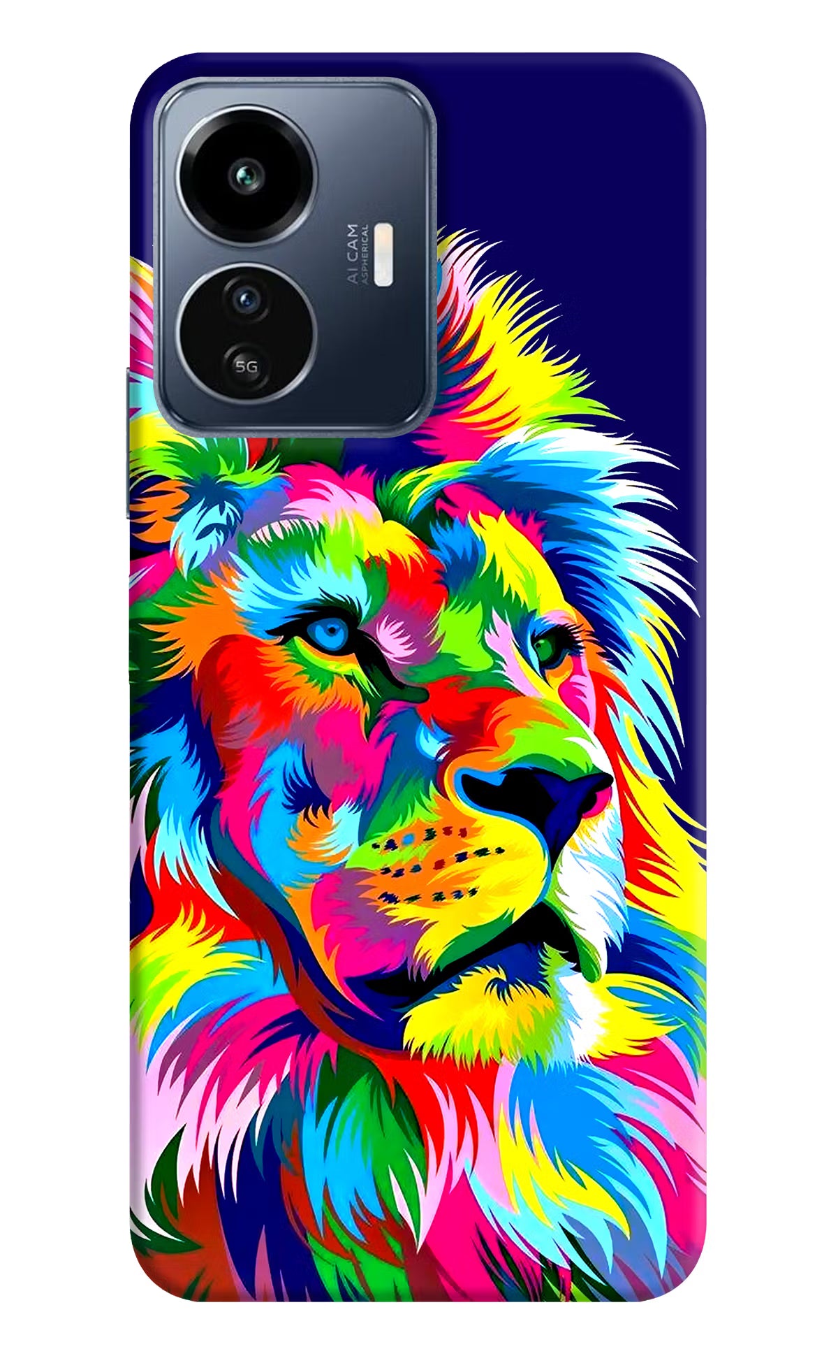 Vector Art Lion IQOO Z6 Lite 5G Back Cover