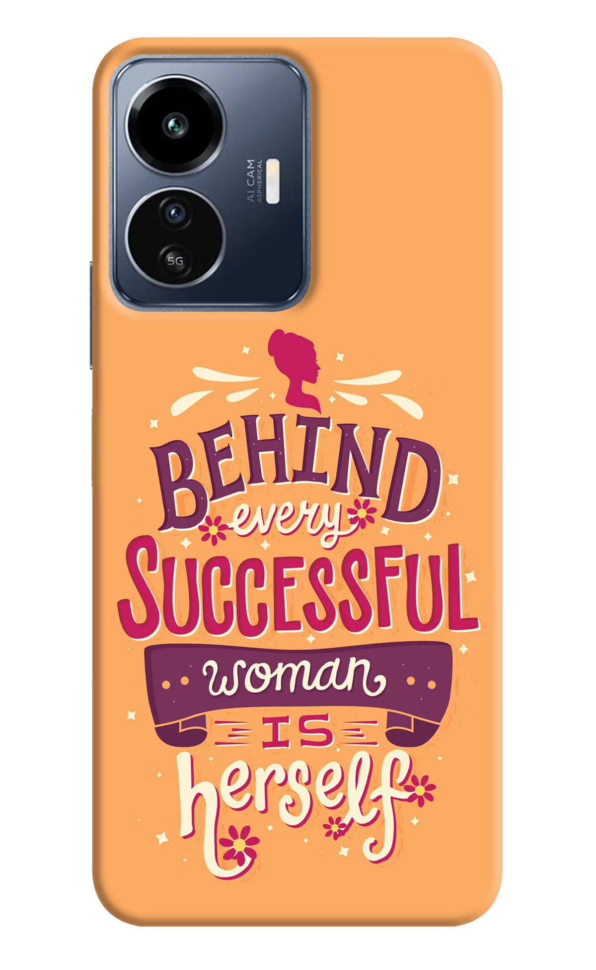 Behind Every Successful Woman There Is Herself IQOO Z6 Lite 5G Back Cover