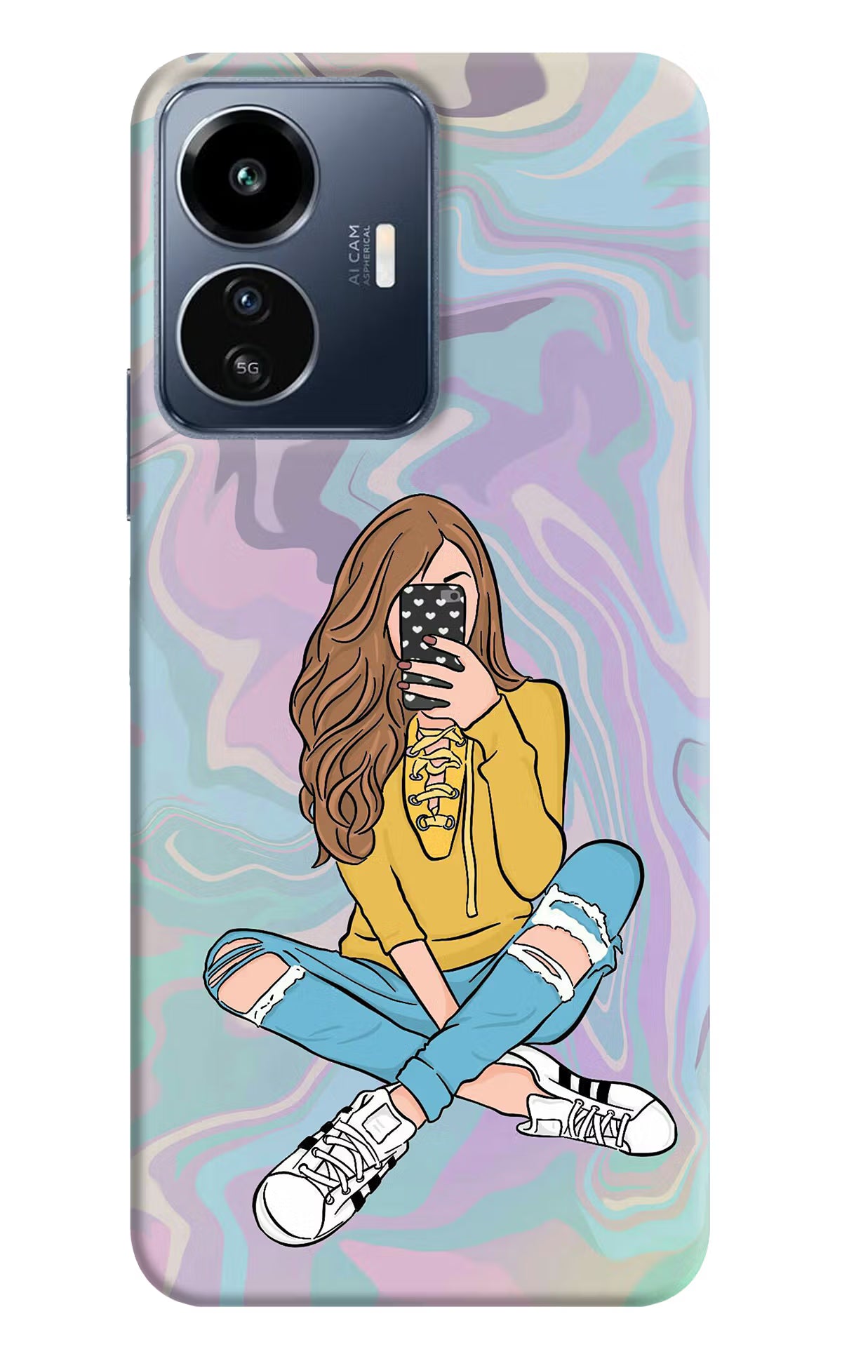 Selfie Girl IQOO Z6 Lite 5G Back Cover