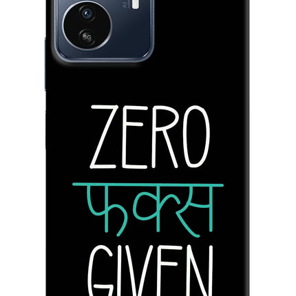 Zero Fucks Given IQOO Z6 Lite 5G Back Cover