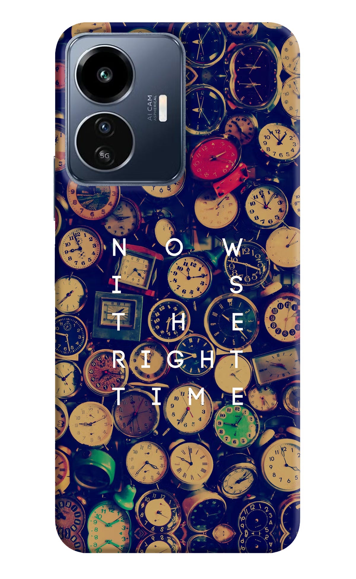 Now is the Right Time Quote IQOO Z6 Lite 5G Back Cover