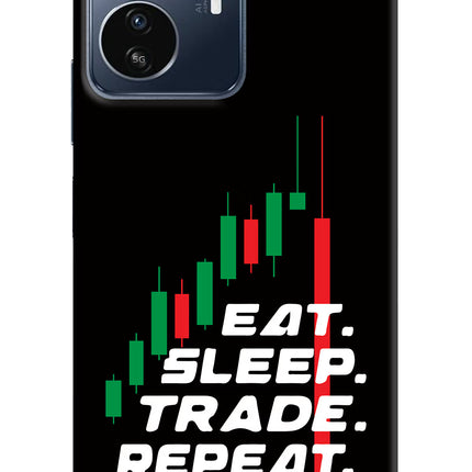 Eat Sleep Trade Repeat IQOO Z6 Lite 5G Back Cover