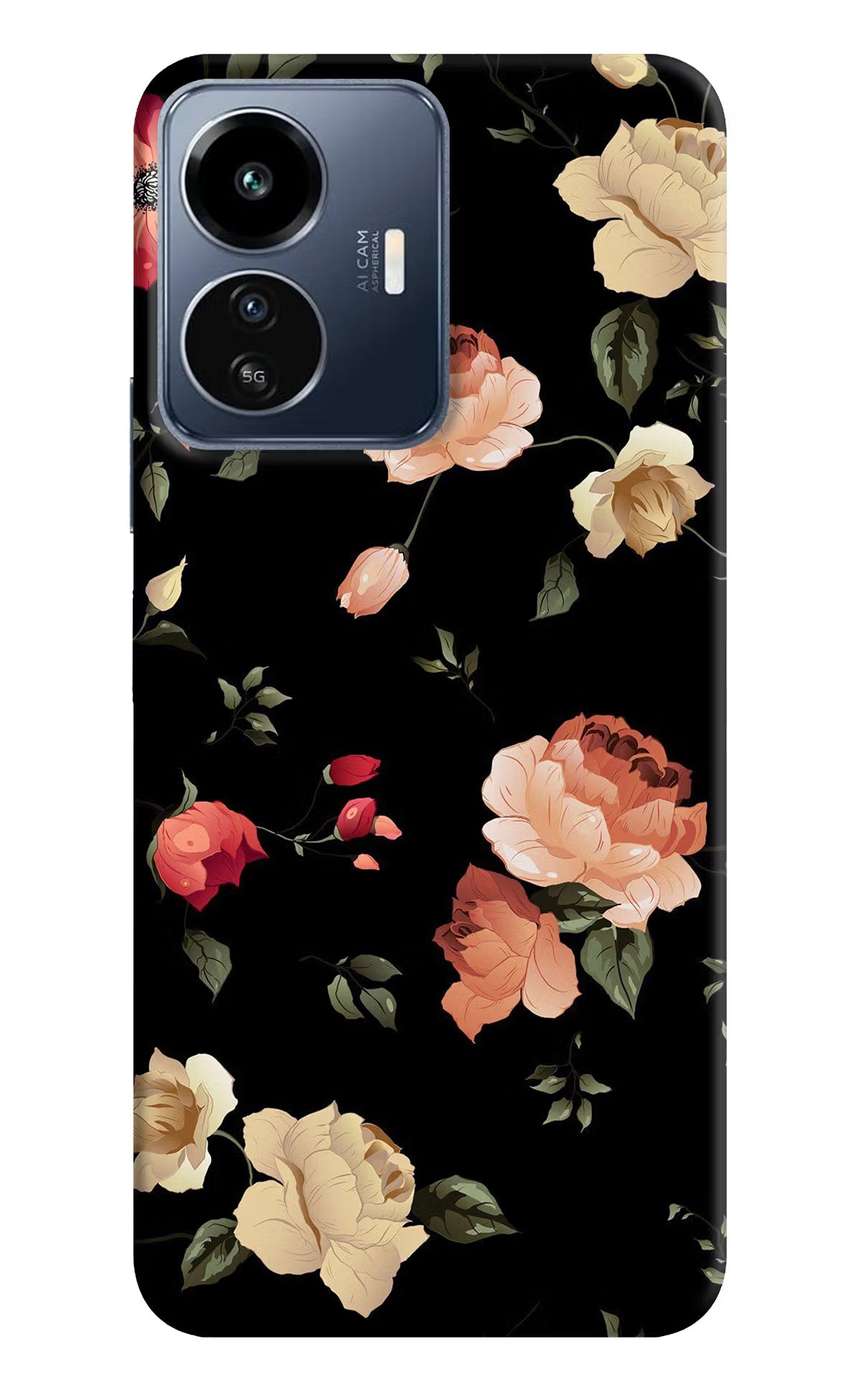 Flowers IQOO Z6 Lite 5G Back Cover