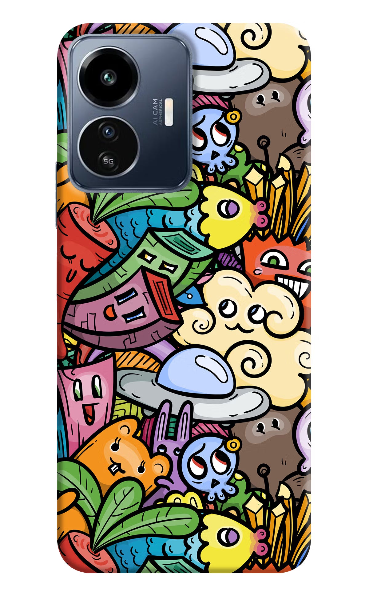 Veggie Doodle IQOO Z6 Lite 5G Back Cover