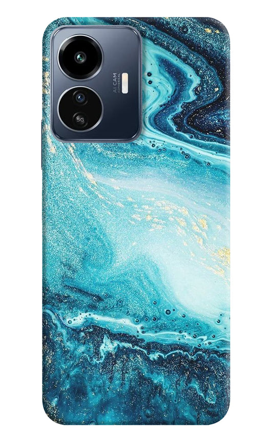 Blue Glitter Marble IQOO Z6 Lite 5G Back Cover