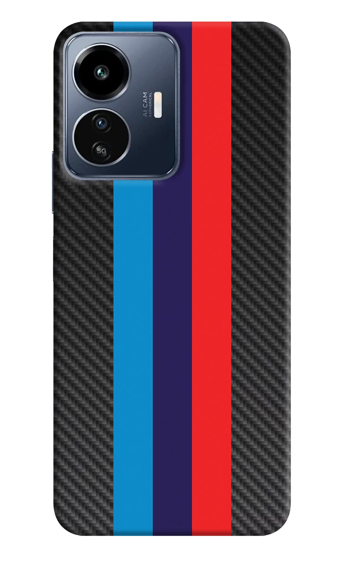 BMW Stripes Pattern IQOO Z6 Lite 5G Back Cover
