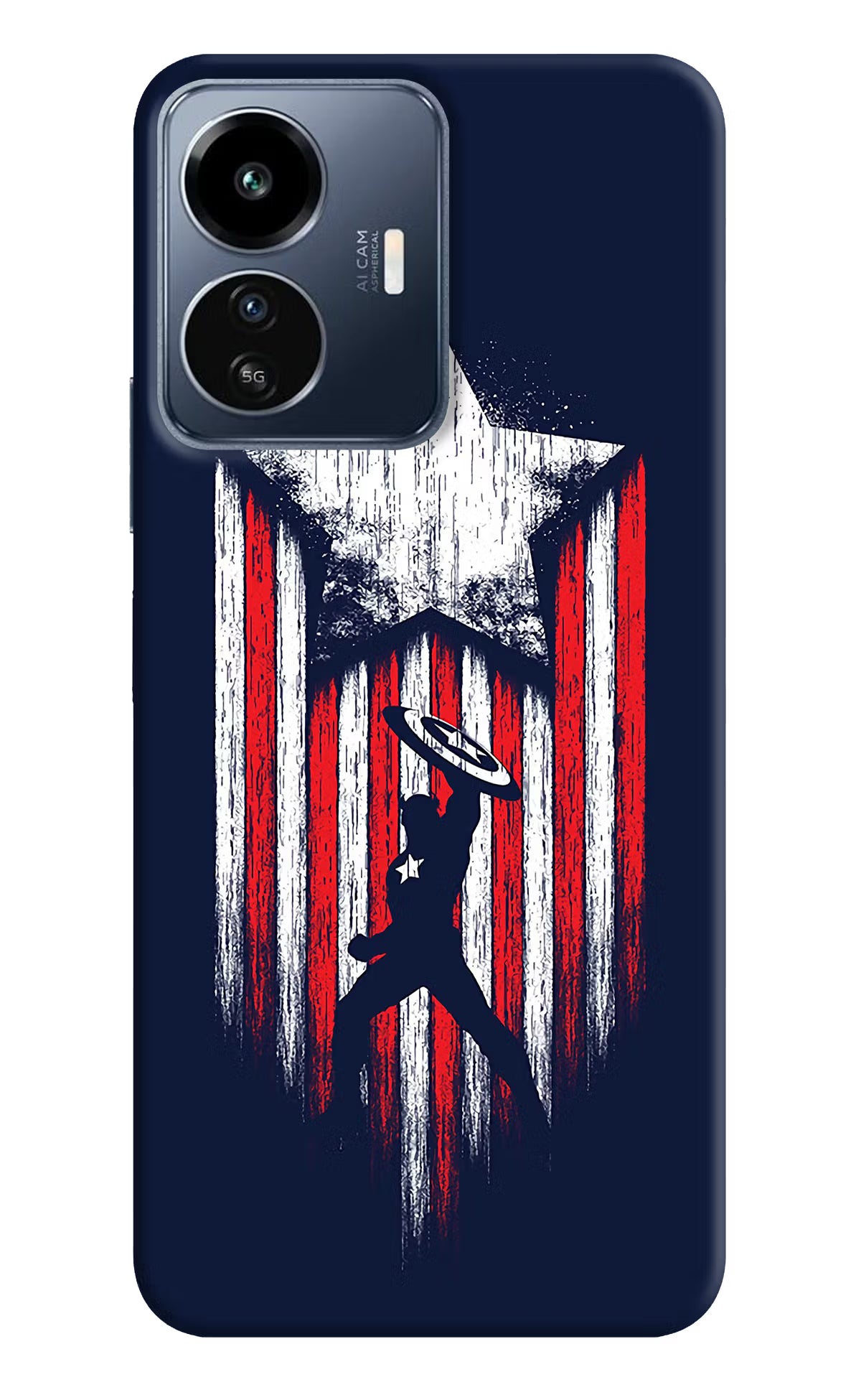 Captain America Marvel Art IQOO Z6 Lite 5G Back Cover