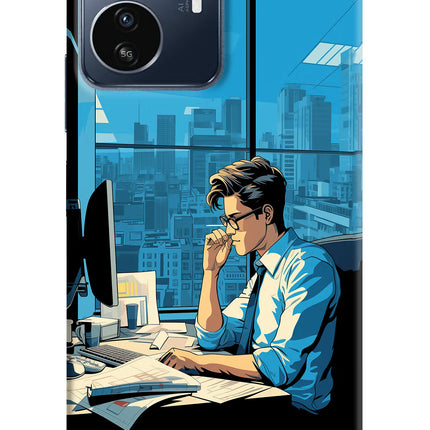 Focused Hustler (AI Generated) IQOO Z6 Lite 5G Back Cover