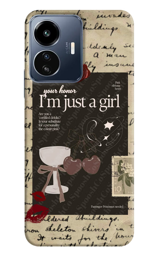 I am just a girl IQOO Z6 Lite 5G Back Cover
