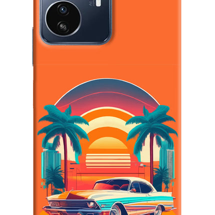 Palm Drive 80s IQOO Z6 Lite 5G Back Cover