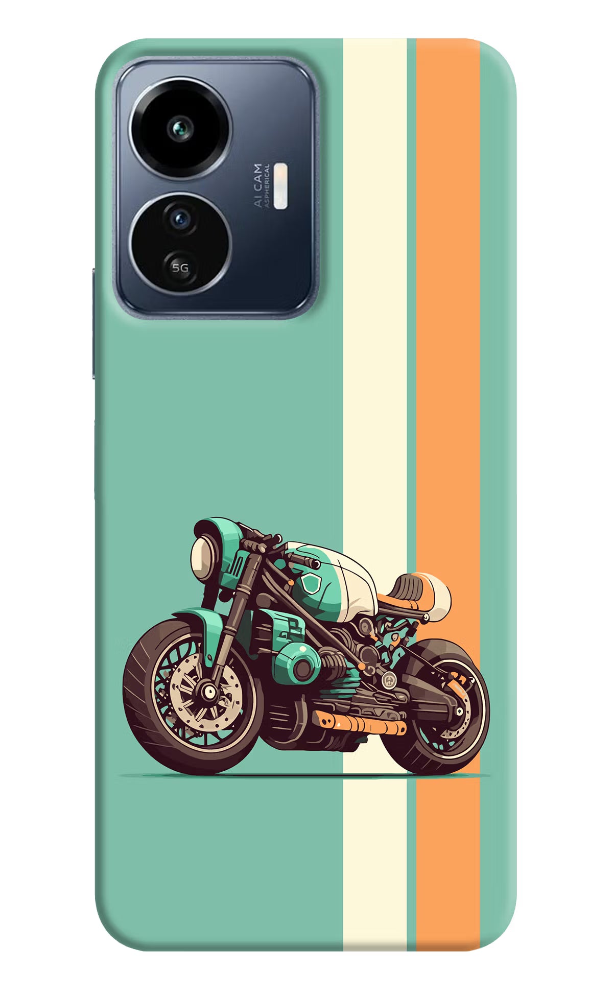 Striped Moto Drift IQOO Z6 Lite 5G Back Cover
