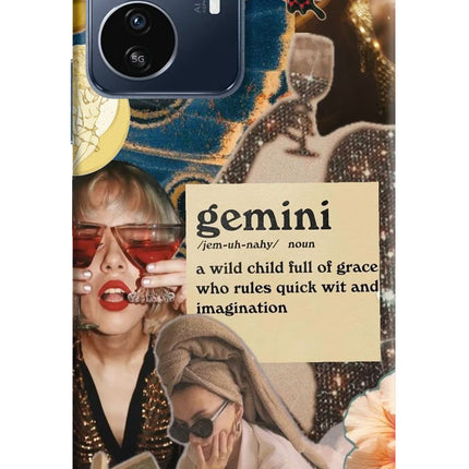 Gemini Zodiac IQOO Z6 Lite 5G Hard Case Back Cover by Casekaro