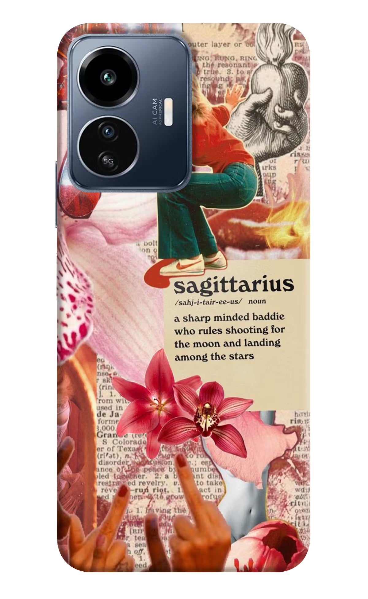 Sagittarius Zodiac IQOO Z6 Lite 5G Hard Case Back Cover by Casekaro