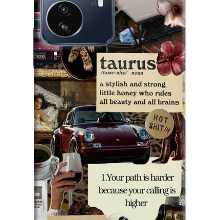 Taurus Zodiac IQOO Z6 Lite 5G Hard Case Back Cover by Casekaro