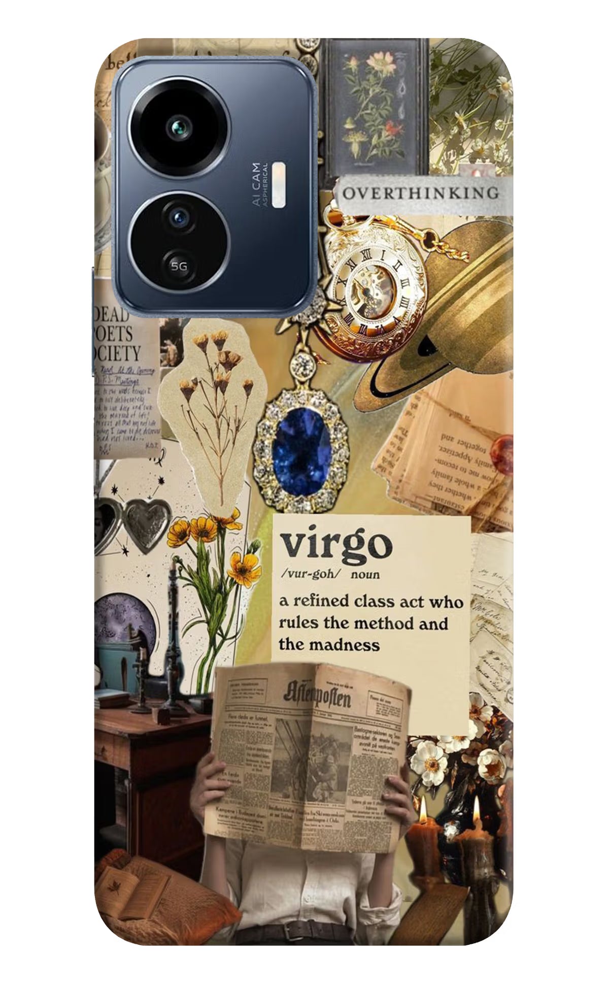 Virgo Zodiac IQOO Z6 Lite 5G Hard Case Back Cover by Casekaro