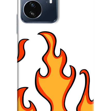 Fired Up – White IQOO Z6 Lite 5G Hard Case Back Cover by Casekaro