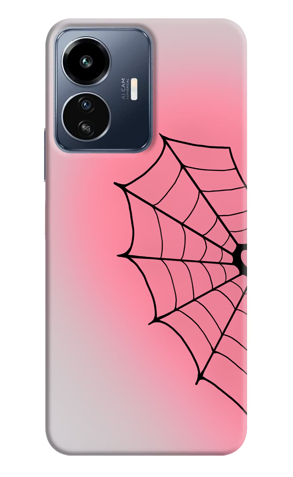 Pink Web IQOO Z6 Lite 5G Back Cover