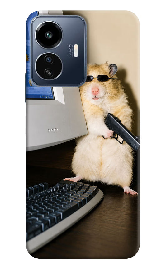 Hacker Hamster IQOO Z6 Lite 5G Hard Case Back Cover by Casekaro