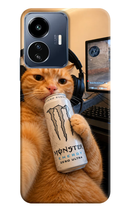 Gamer Cat Energy IQOO Z6 Lite 5G Hard Case Back Cover by Casekaro