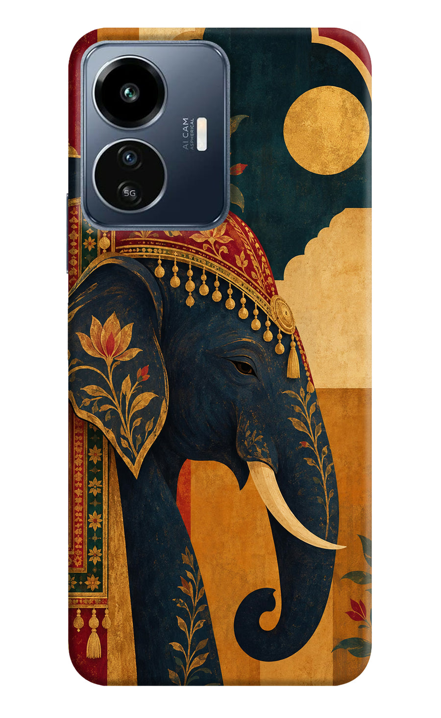 Royal Elephant IQOO Z6 Lite 5G Back Cover, Hard case