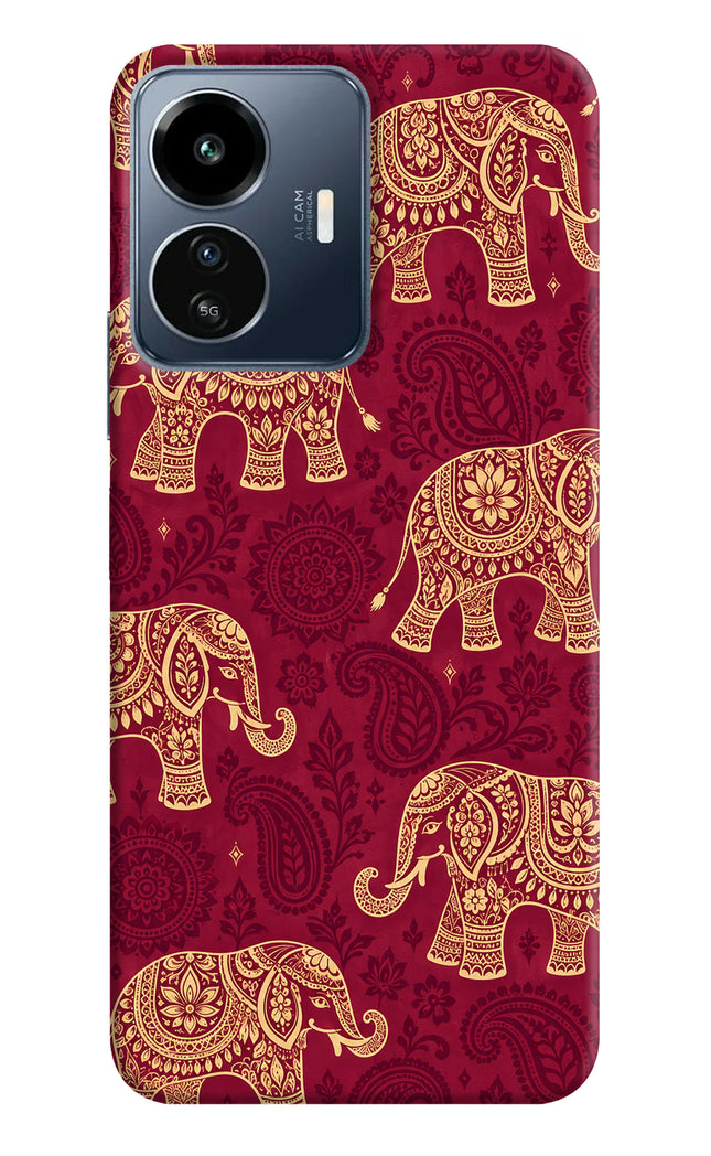 Maroon Elephant IQOO Z6 Lite 5G Back Cover