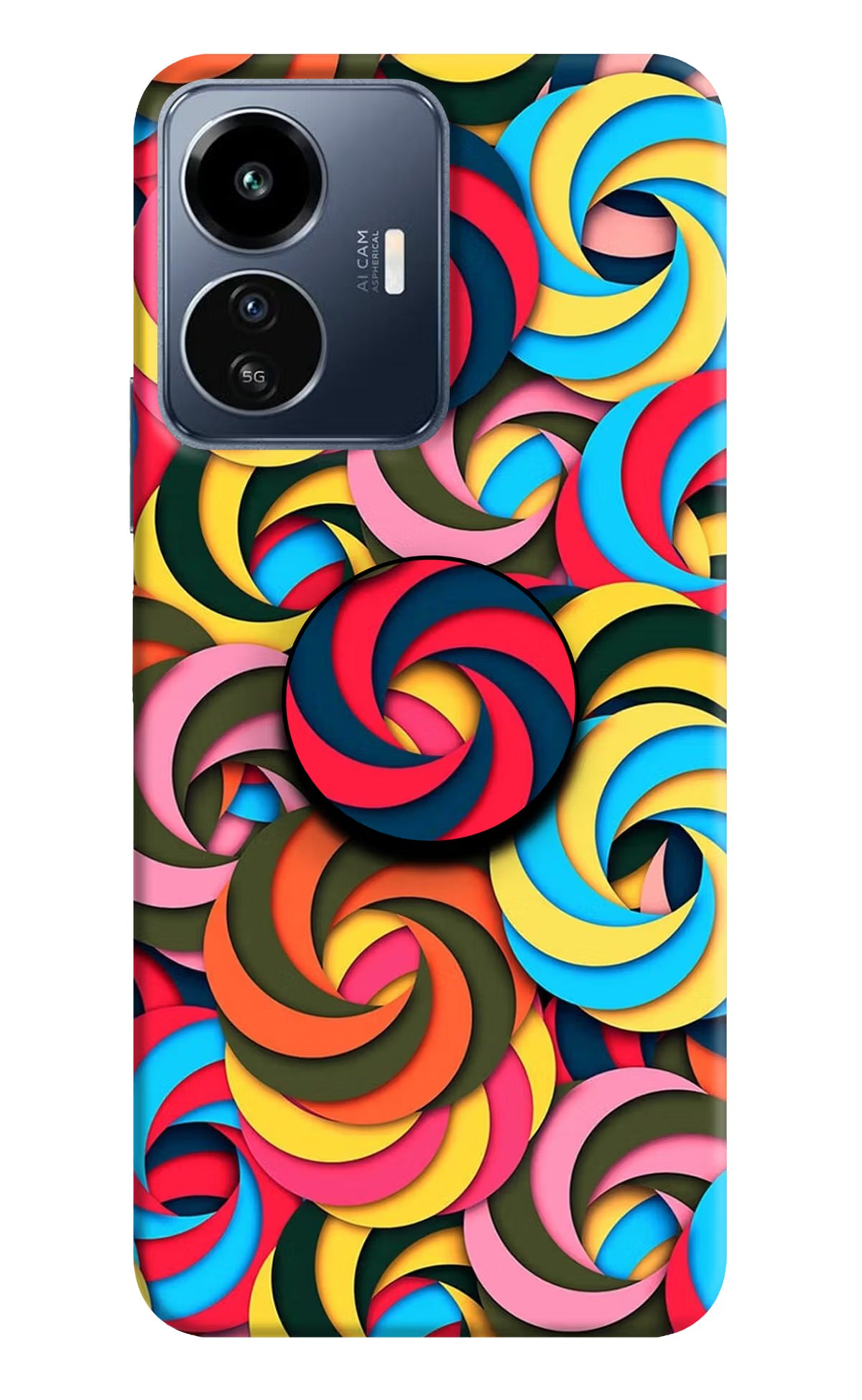Spiral Pattern IQOO Z6 Lite 5G Pop Case