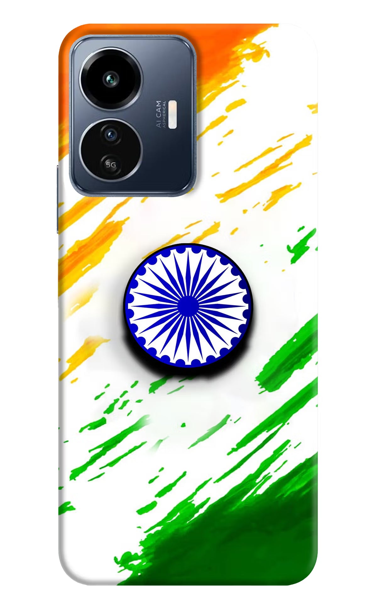 Indian Flag Ashoka Chakra IQOO Z6 Lite 5G Pop Case
