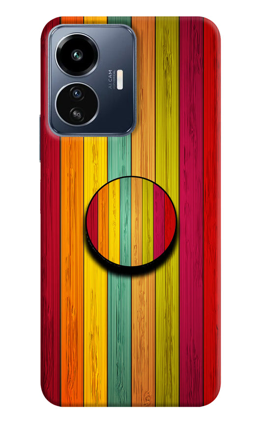Multicolor Wooden IQOO Z6 Lite 5G Pop Case