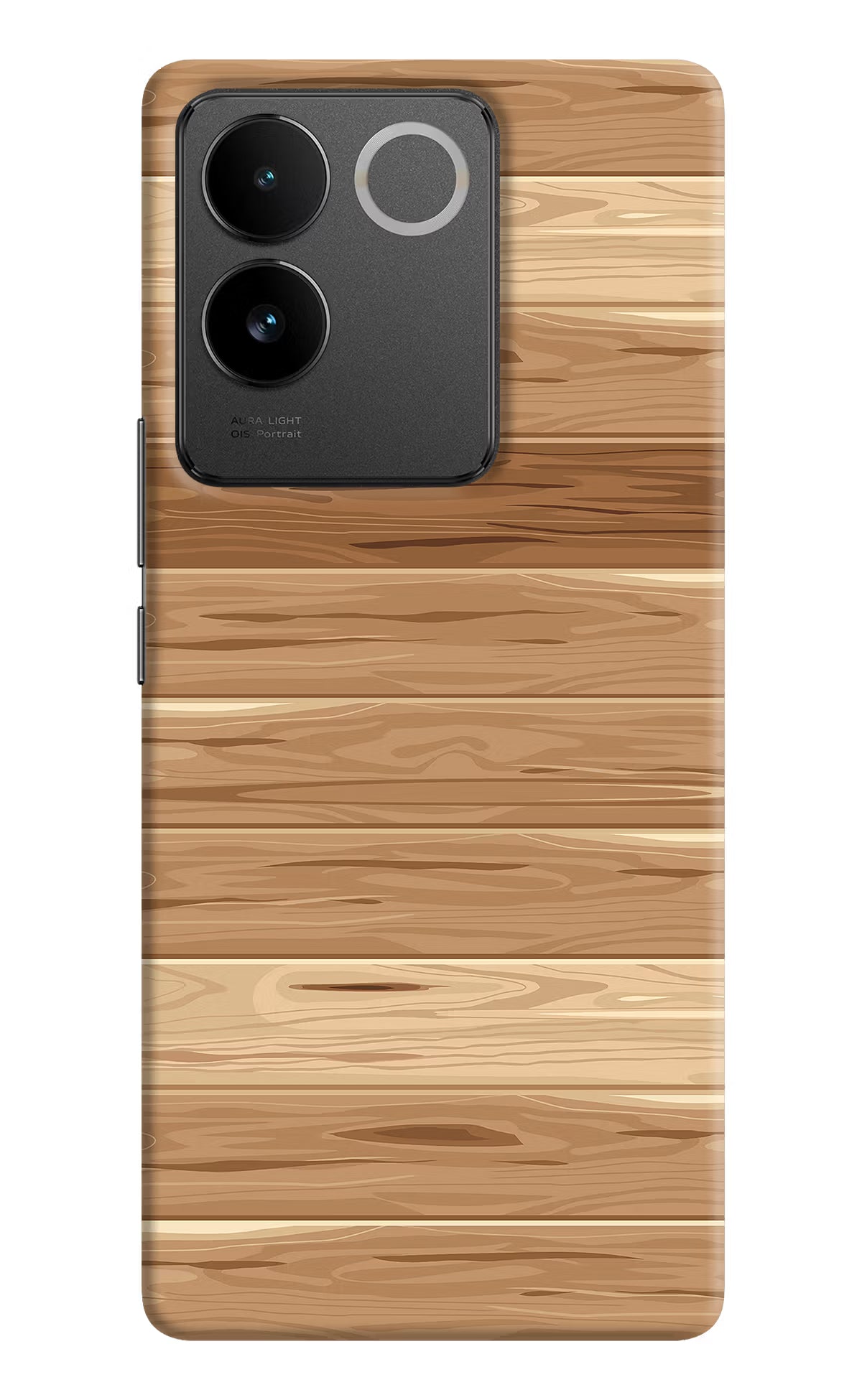 Wooden Vector IQOO Z7 Pro 5G Hard Case Back Cover by Casekaro