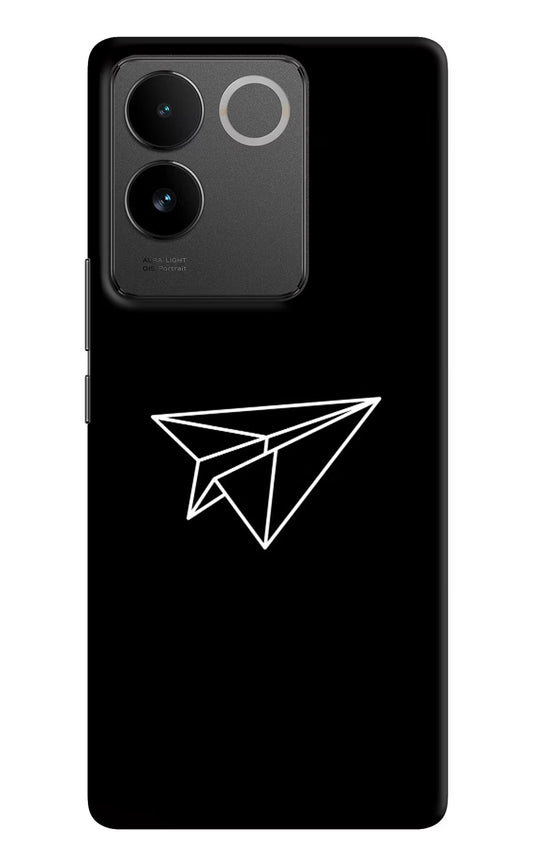 Paper Plane White IQOO Z7 Pro 5G Hard Case Back Cover by Casekaro